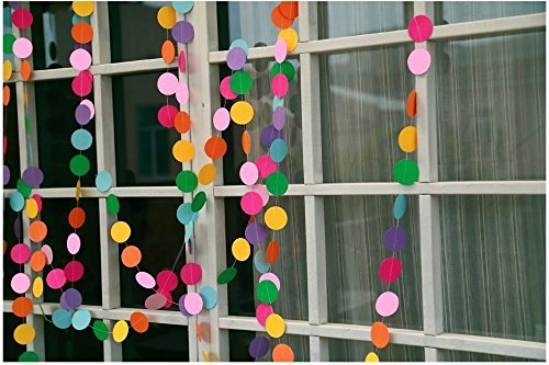 RayLineDo COLORFUL Paper Garland For Weddings or Party