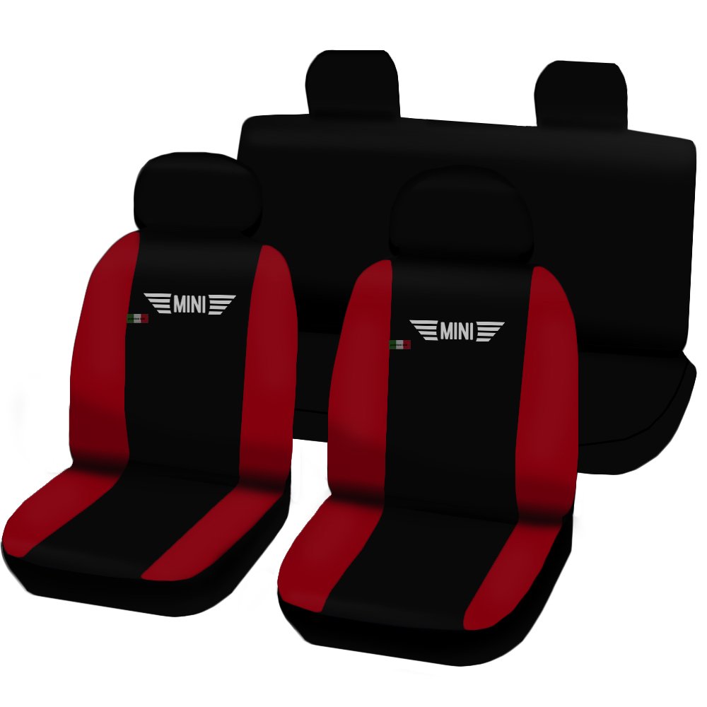 Lupex Shop SEAT COVERS Mini Two-Tone Black – Red