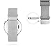 Magnetic Milanese Loop Replacement Stainless Steel Watch Band Strap for Moto 360 2nd Gen Man 46mm (Silver, 22mm)