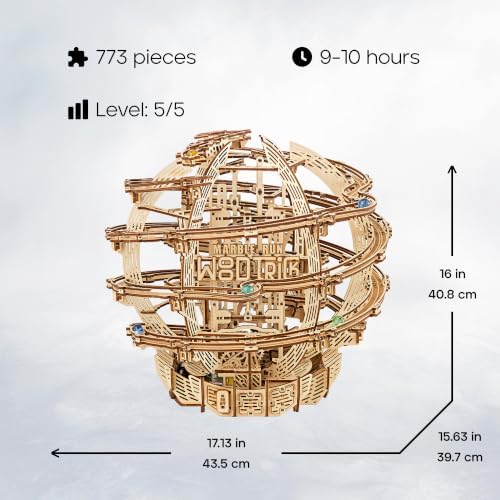 Gravity Marble 3D Holzpuzzle für Erwachsene zum Bauen