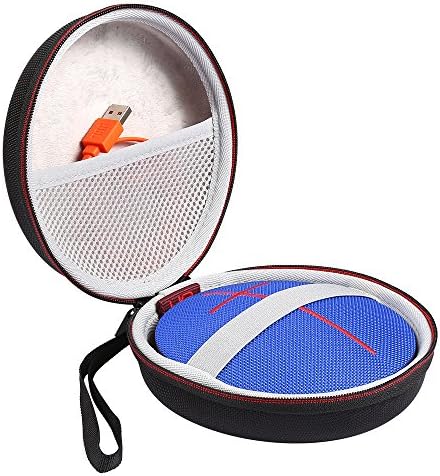 Poschell Case for UE Roll 2 or UE Roll Wireless Bluetooth Portable Speaker Carrying Protective Travel Bag Fits USB Cable Black