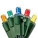 LED Multi-color Indoor/Outdoor Christmas Lights-50 bulbs and 16.4ft