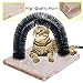 Favorite® Cat Self Grooming Arch/ Arch Cat Self Groomer with Square Fleece Base/ Cat Toy With Grooming Brush