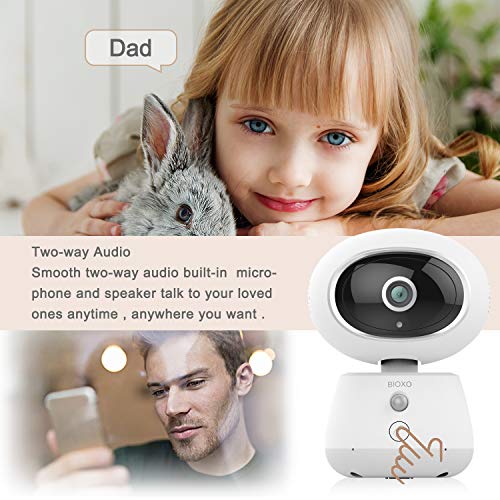 Wireless Camera, Bioxo 1080P WiFi Pan/Tilt/Zoom Home Security Camera with Night Vision/ TwoWay