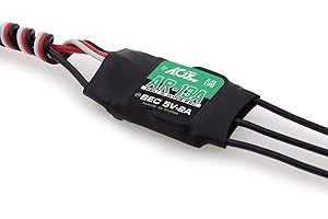 AGFRC 13A RC ESC Athlon Run Brushless Electronic Speed Controller 2-4S Lipo with 5V/2A BEC for Helicopter Fixed Wing Plane