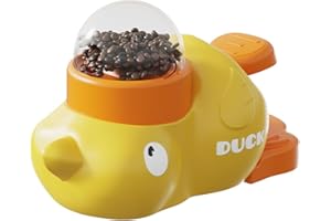 Border Small Yellow Duck Pet Feeder Cat Dog Intelligent Interactive Toy Trainer Automatic