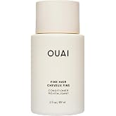 OUAI Fine Hair Conditioner Travel Size - Volumizing Conditioner (3 oz) | Made with Keratin, Biotin and Chia Seed Oil - Adds Softness, Bounce and Volume - Free from Parabens, Sulfates, and Phthalates