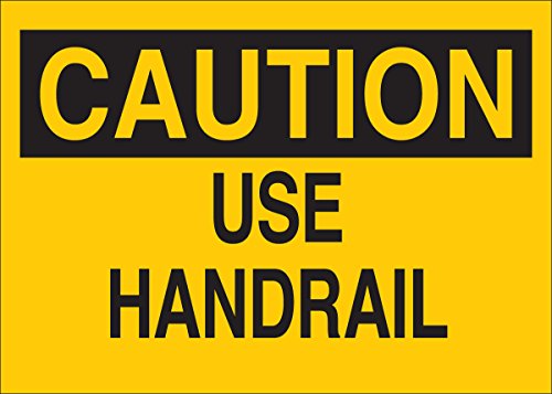 Brady 122455 Fall Protection Sign, 7" Height x 10" Width