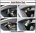 US85 Mercedes Benz Logo Emblem Auto Car Wheel Tire Air Valve Caps Stem Cover Accessories Decoration Birthday Gift (Black Chrome)