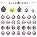Small Size 28ct shatterproof Christmas Ball Ornaments in 4 Classic finishes for Christmas Tree Decoration (Pink, 1.57“ Mini Size)