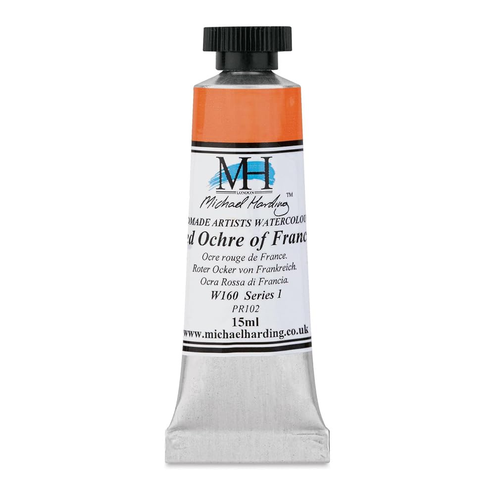 Michael Harding Professional Watercolors - 15ml Tubes (Red Ochre of France)