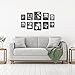 Americanflat 10-piece Multi Pack Black Frames; Includes Two 8x10 Inch Frames, Four 5x7 Inch Frames, Four 4x6 Inch Frames