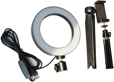 anillo de luz con tripode y soporte