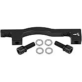 Bike Disc Brake Adapter B R203 with Mounting Screws for 203mm Front Fork Disc Brake Rotor – A-Pillar-F203 Black