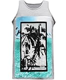 California Republic Cali Portrait Men's Muscle Tee Tank Top - (Large) - Grey
