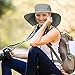 Tirrinia Large Boonie Cap for Women, Sun Protection Extra Wide Hard Brim Sun Hat, Fishing Safari Hiking Cap for Outdoor Adventures