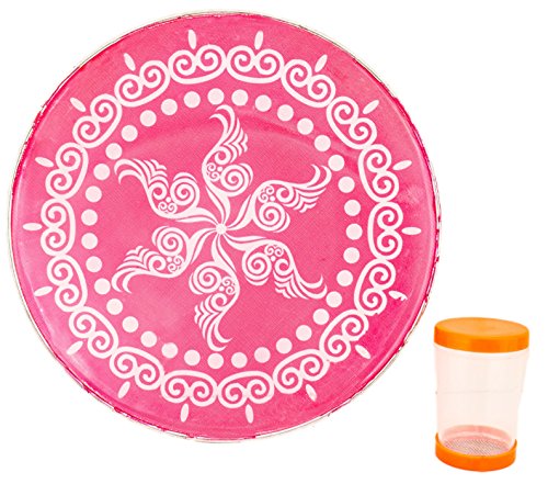KARMASHYA 8" Hyderabad Puja Pooja Rangoli Stencil Pookalam Mandana Floor Art Plate Kolam