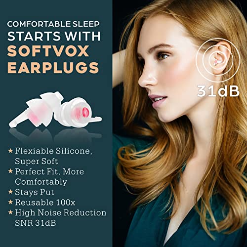 Small Ear Plugs 2 Pairs, Soft Silicone Noise Reduction Ear Plugs for