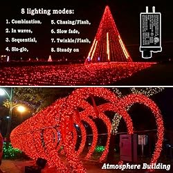 KNONEW Outdoor Christmas Lights 500 LED 197ft