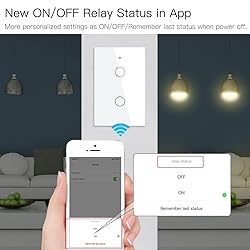 MOES Touch Wall Single Live Wire Smart Switch，No