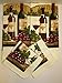 Bundle of Kitchen Linens by Home Collection Featuring: Kitchen Towels, Pot Holders, Oven Mitt, Dishcloths (7, Wine & Grapes)