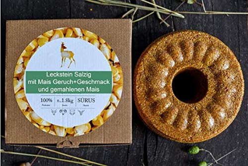 Prospektus Spezial !!!! Leckstein Salz Mais Geschmack + gemahlener Mais - Lockmittel - Lockstoff für Rotwild, Rehwild…