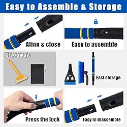 34" Extendable Ice Scrapers for Car Windshield ,Ice