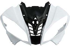 SLMOTO Motorcycle Fairing Kits, Unpainted Upper Front Headlight Fairing Cowl Nose Fit for Yamaha YZF R6 YZFR6 2008-2016 2009 
