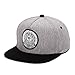 King Star Men Solid Flat Bill Hip Hop Snapback Baseball Cap Eye-Gray