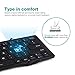 EC Technology Foldable Bluetooth Keyboard, Ultra Slim Portable Wireless Keyboard with Pocket-size, Ergonomic Design, for IOS/Android/Windows - Black