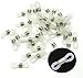 Rockin Beads Brand, 80 Silicon Rubber Connectors for Eye Glasses Holder Necklace Chain 20x6mm Nickel Tone