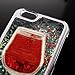 iPhone 7 Plus Case, iPhone 7 Plus Liquid Glitter Case, QKKE [Wine Glass Quicksand] 3D Glitter Bling Hearts Flowing Liquid Heart Clear Hard Case for iPhone 7 Plus 5.5 Inch (Heart Red)