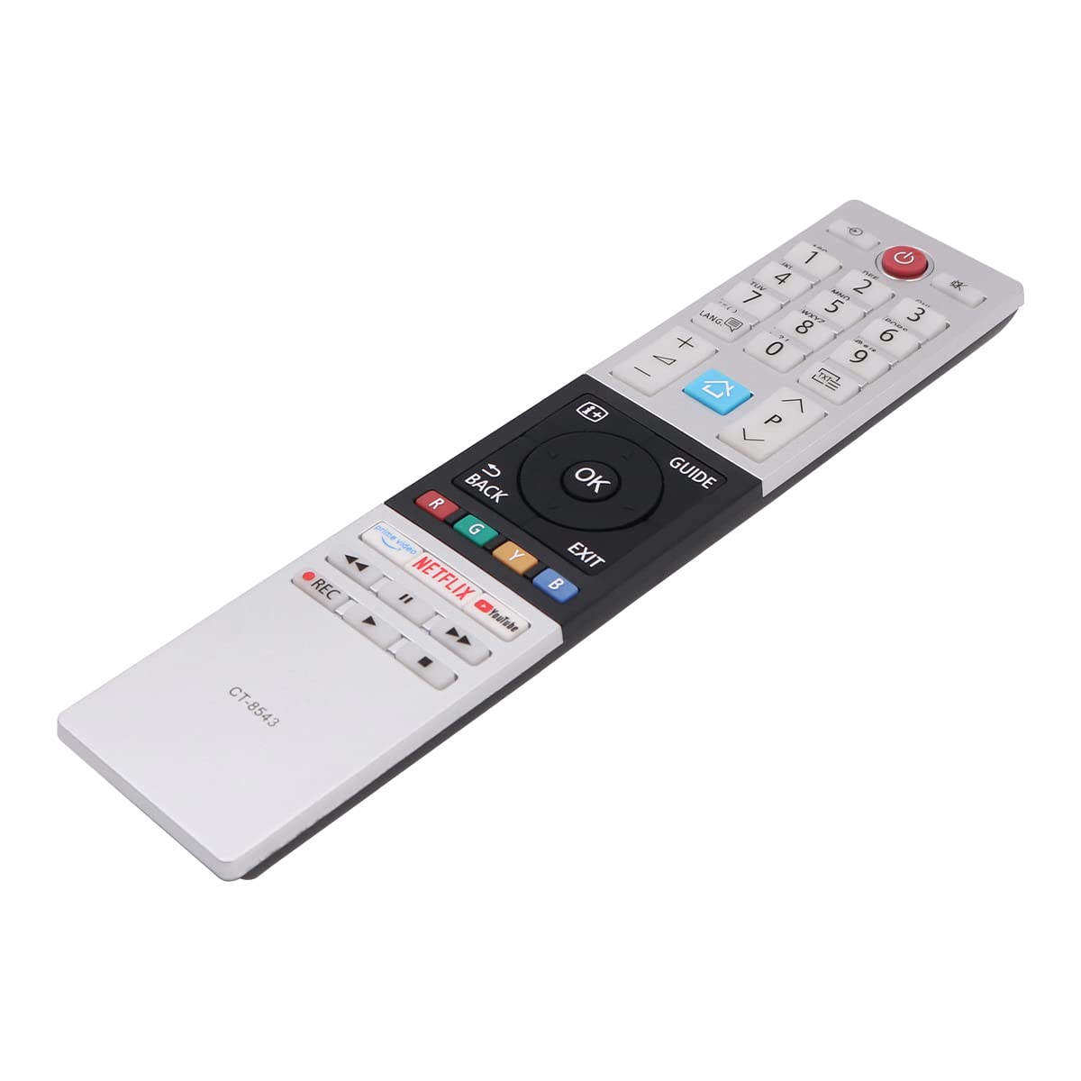 ANCLLO Replacement Remote Control Compatible with Toshiba TV Remote Control CT-8533 8543 8528 8521 8541 8516 8536