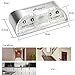 HappyCell Keyhole Light Lamp, PIR Infrared IR Wireless Auto Sensor Motion Detector Door Keyhole 4 LED Light lamp Stick-on Anywhere Tap Lights (Battery Operated)