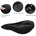 JASLITE Bike Seat Cushion, Bicycle Seat Covers for Comfort Women,Kids,Men,Gel Paddle Bicycle Saddle Cover 11×10inch fit Peloton,Spin,Stationary Bikes,with Water&Dust Resistant Cover Reflective Strip