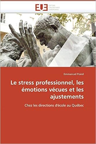 Le Stress Professionnel Les émotions Vécues Et Les