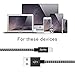 Jpinbo iphone chargers 3Pcs 3ft/6ft/10ft Extra Long Nylon Braided Cord Lightning Cable USB Charging Charger for iPhone 7/7Plus/6S Plus,SE/5S/5C/5,iPad Air/Pro/Mini,iPod Nano Black/Gray,3Piece
