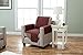 Home Fashion Designs Reversible Chair Protector. Furniture Protectors for Living Room with Secure Straps. Furniture Protectors for Kids, Dogs and Pets. (Chair, Burgundy/Taupe)