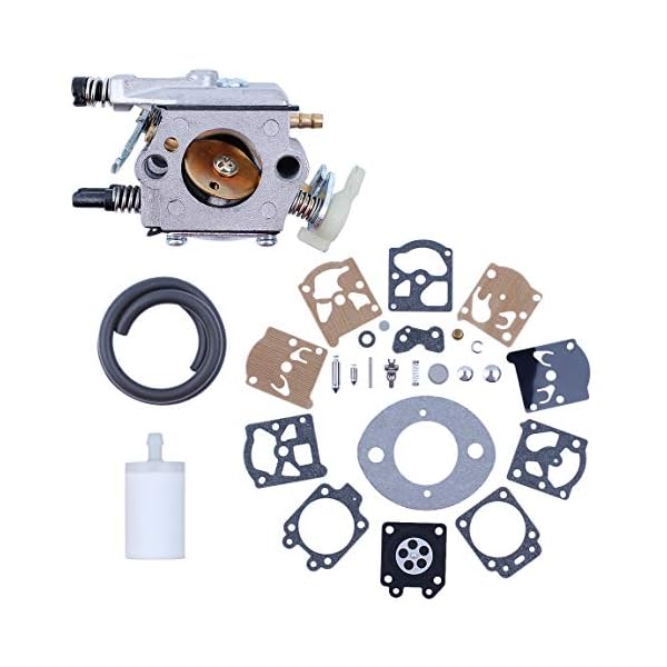 Haishine Vergaser Vergaserkit fÃ¼r Kraftstoff Filterschlauch fÃ¼r Husqvarna 50 51 55 Rancher-KettensÃ¤gen