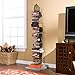 SEI Furniture 11- shelf Metal Spine Book Tower, Silver