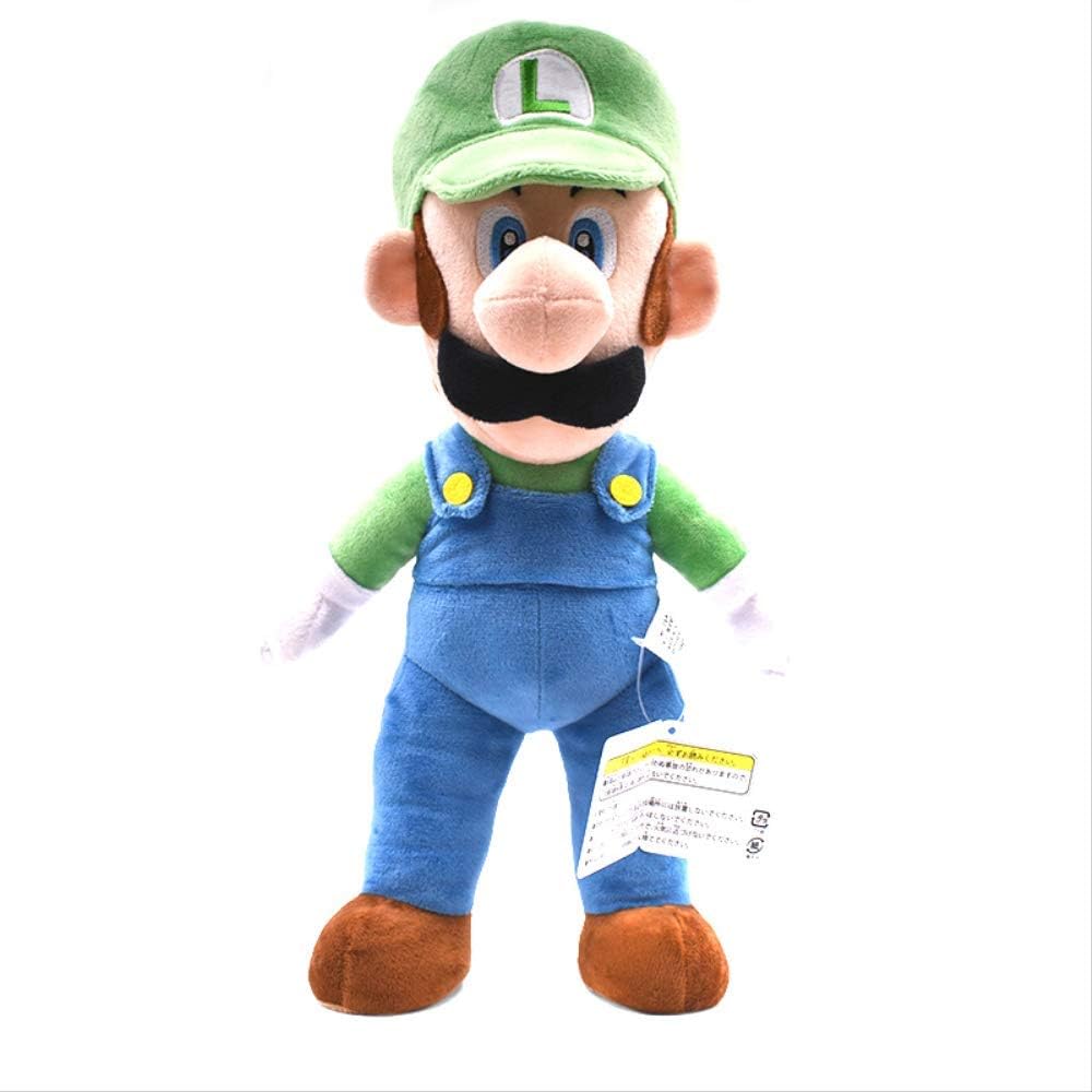 hjcly Super Mario Bros Standing Luigi Mario Plush Dolls Toy 25cm, Stuffed Soft Doll Kids Gifts