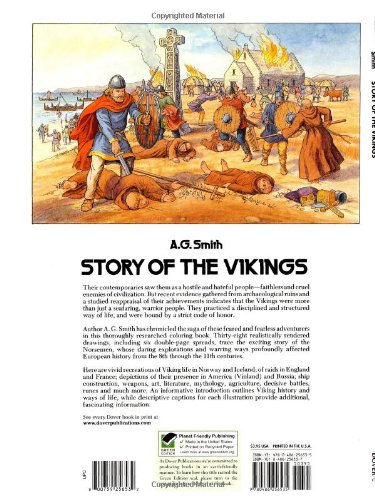 Story of the Vikings Coloring Book (Dover pictorial archive)