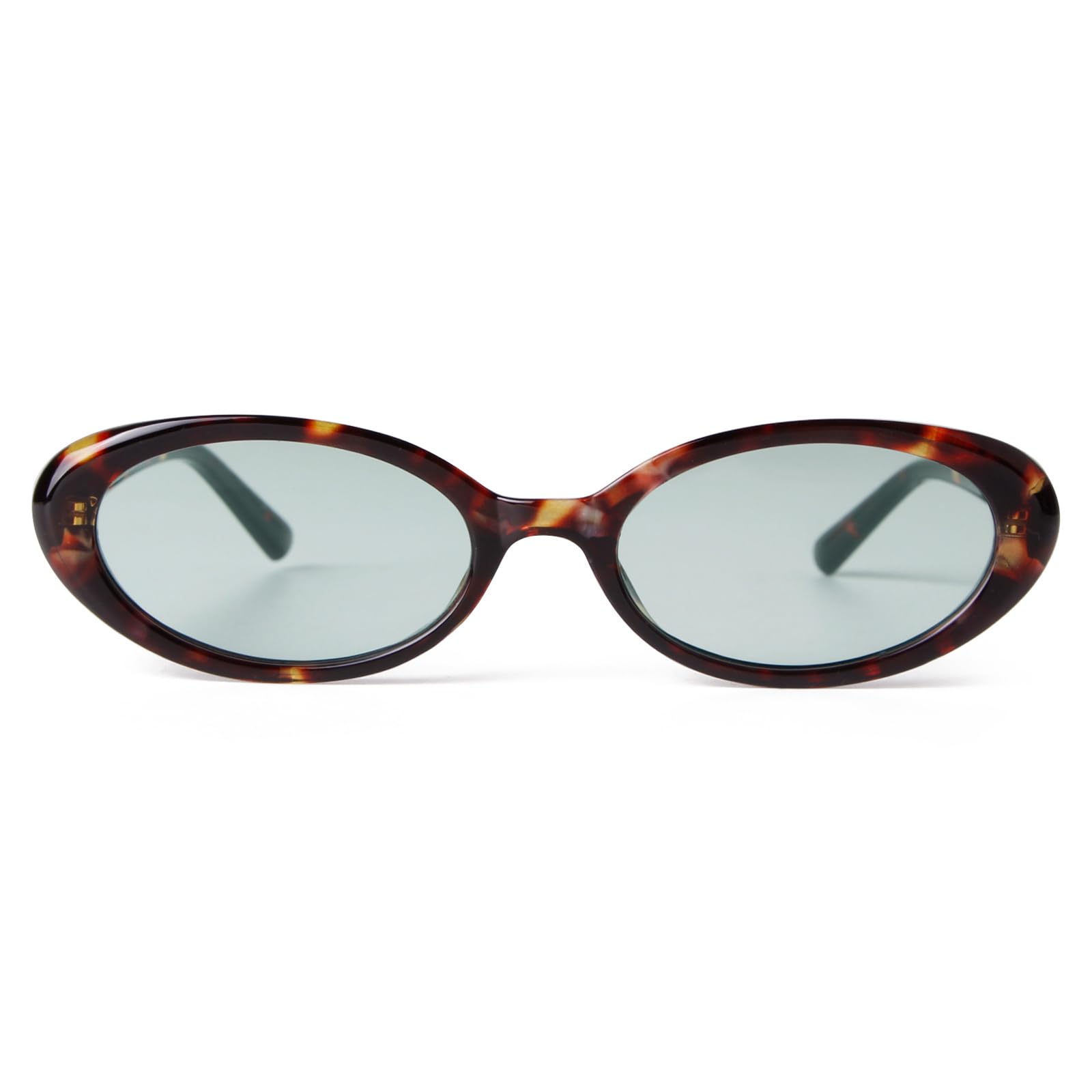 Photo 1 of JUDOO Tiny Small 90s Sunglasses for Women Men Retro Oval Tinted Glasses