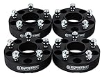 Supreme Suspensions - (4pc) 2002-2011 Dodge Ram 1500 1.5" Hub Centric Wheel Spacers 5x5.5" (5x139.7mm) with Lip + 9/16"x18 Studs [Black]