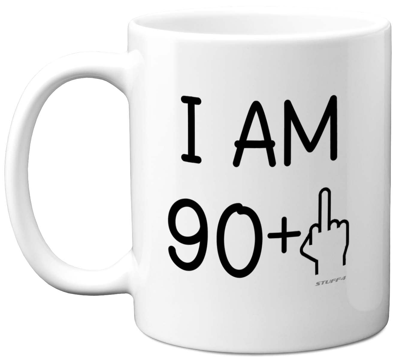 91st Birthday Gifts for Women Men, Rude Novelty Mug Middle Finger, Gag Joke Gifts, Perfect Funny Mugs for Birthday Present, 11oz Premium Ceramic Coffee Mug