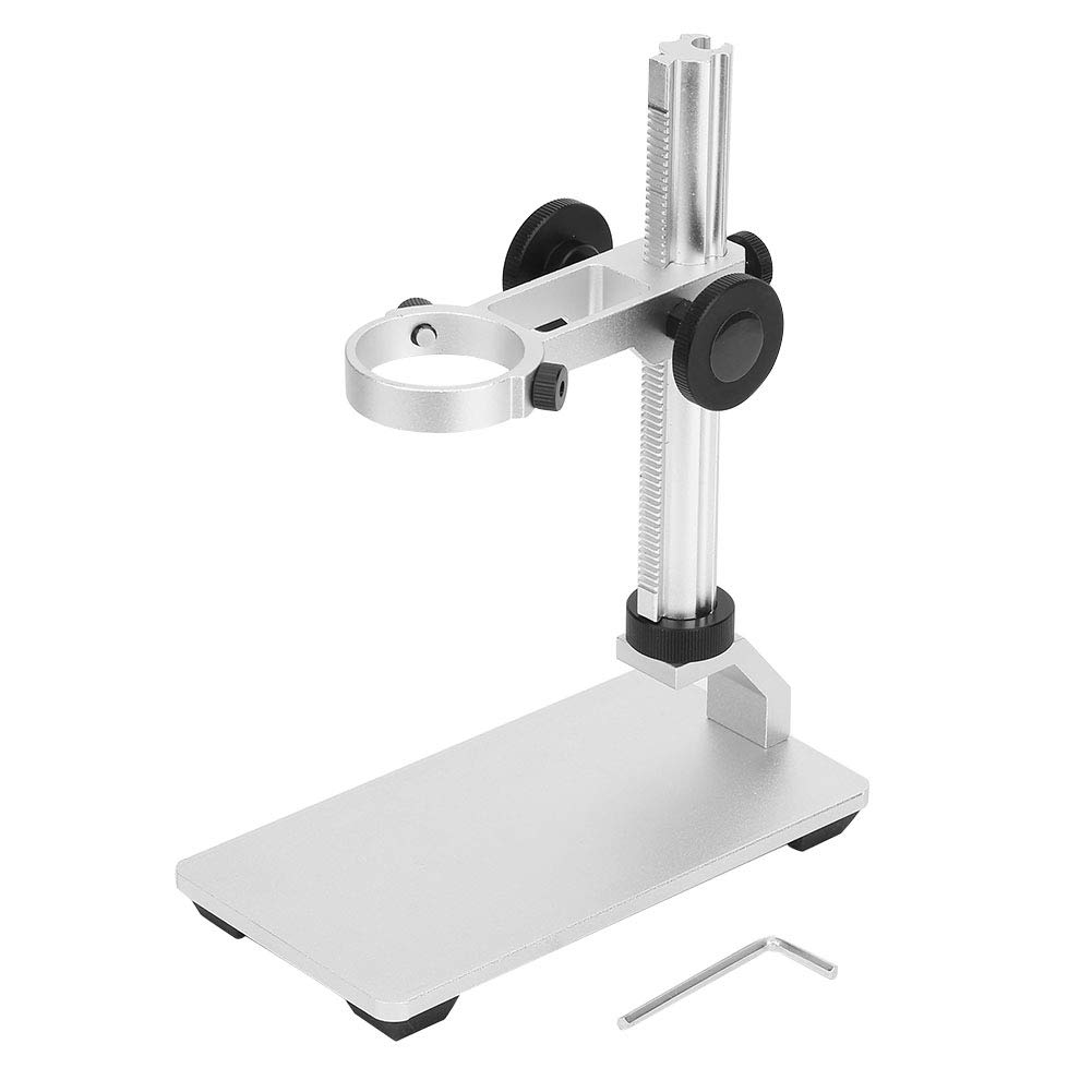 Stand Bracket Holder,Base Lifting Desktop Support for USB Microscope,Aluminum Alloy Portable Adjustable Digital Microscope bottom,Large bottom plate