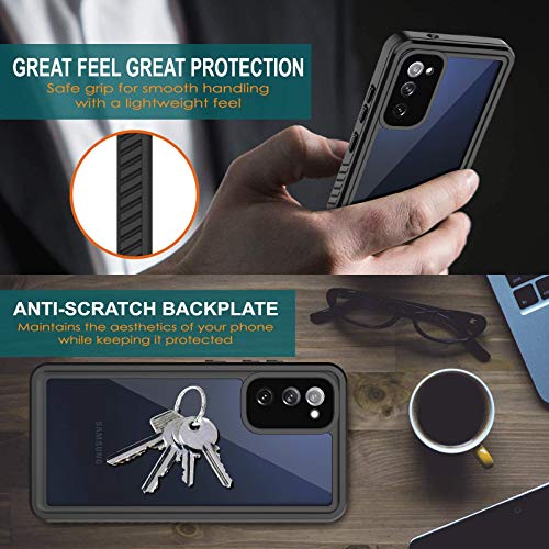 ANTSHARE for Samsung Galaxy S20 FE 5G Case Waterproof, Built in