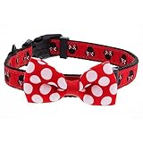 Disney Parks Minnie Mouse Polka Dot Bow Dog Pet Collar Small