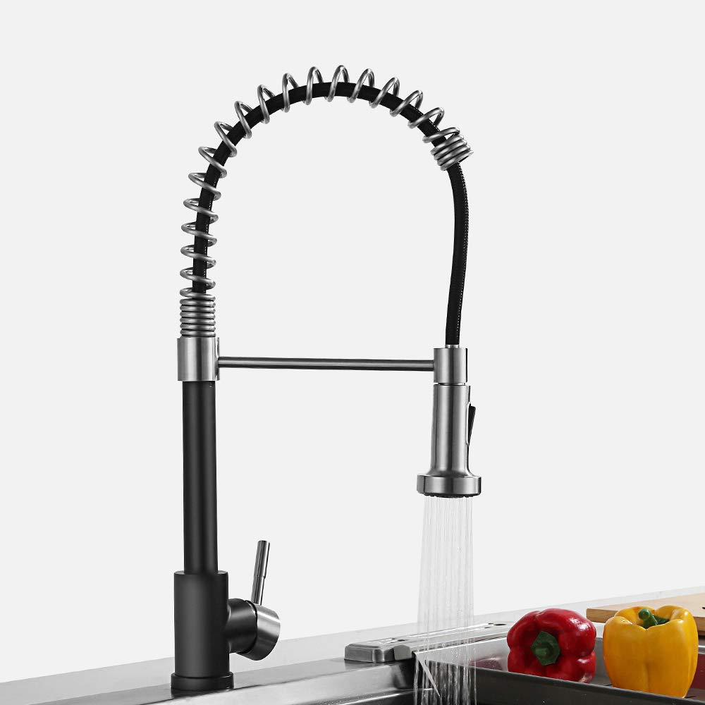 Rubinetto Per Lavello Cucina, Girevole A 360°, Acciaio Inox Montaggio A Parete Miscelatore Acqua Calda E Fredda Ymyny 87906903 - Foto 14