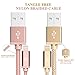 LAX Nylon Braided [Apple MFi Certified] Fast Charger iPhone Lightning Cable, iPhone Cord Compatible with iPhone 14/13 /12/11 Pro Max/XS MAX/XR/XS/X/8/7/6S/SE/5S/iPad, iPod & More -(6FT-Gold+Rose-2 PK)